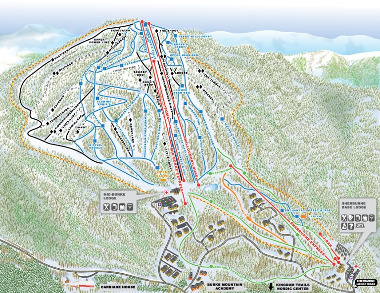 burke mountain trail map