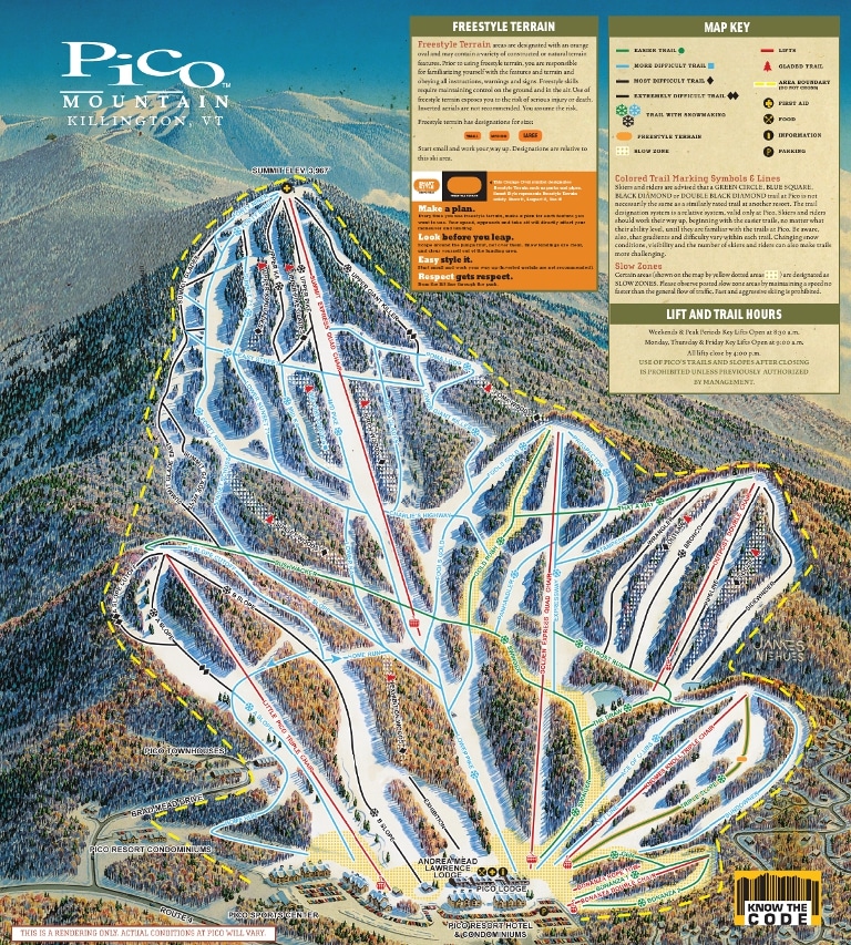 pico trail map