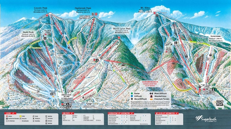 sugarbush trail map