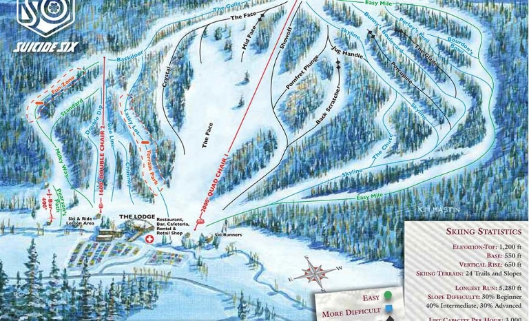 suicide six vermont trail map