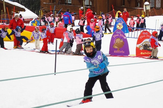 children skiing for free in vermont