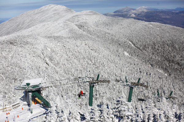 Top of the Heaven's Gate chairlift at Sugarbush Vermont