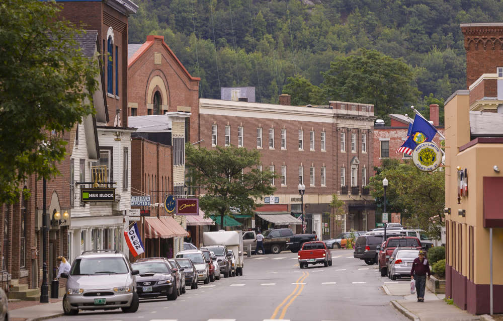 downtown historic bellows falls vermont